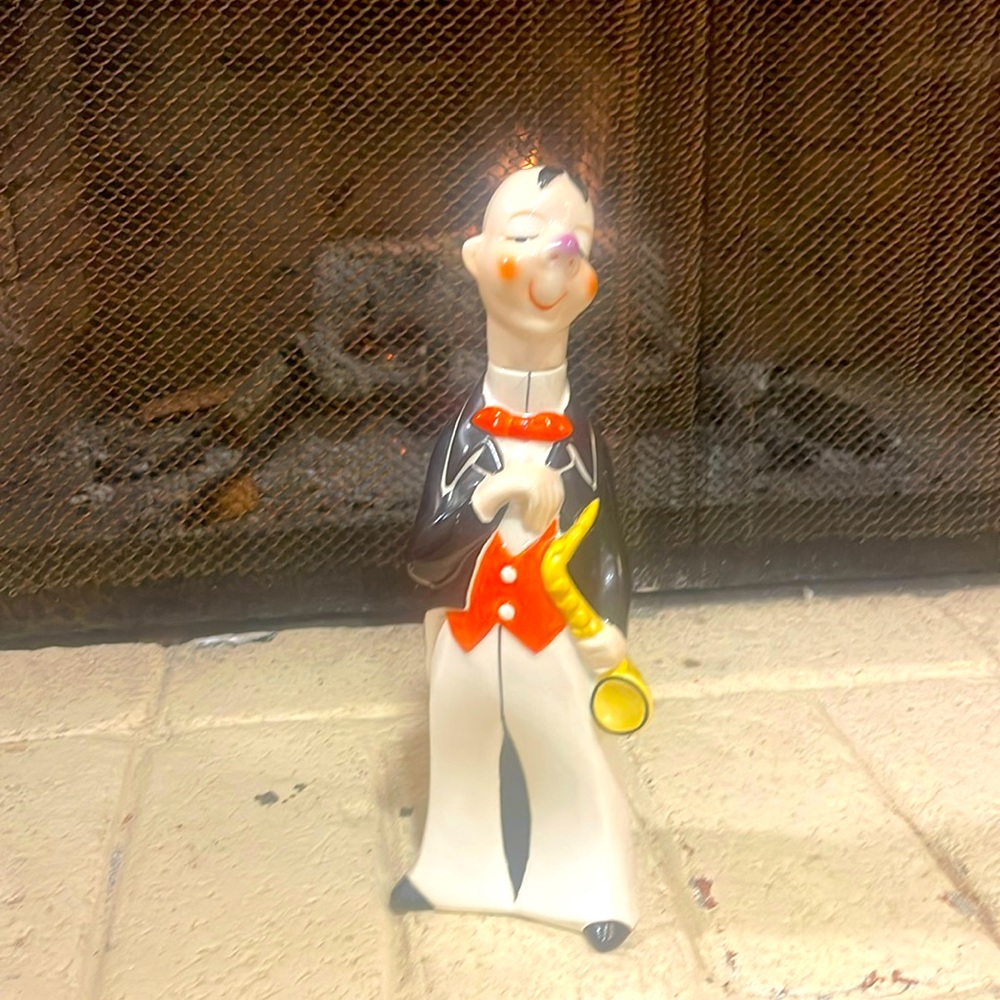 William Goebel Jazz man collectible decanter figurine